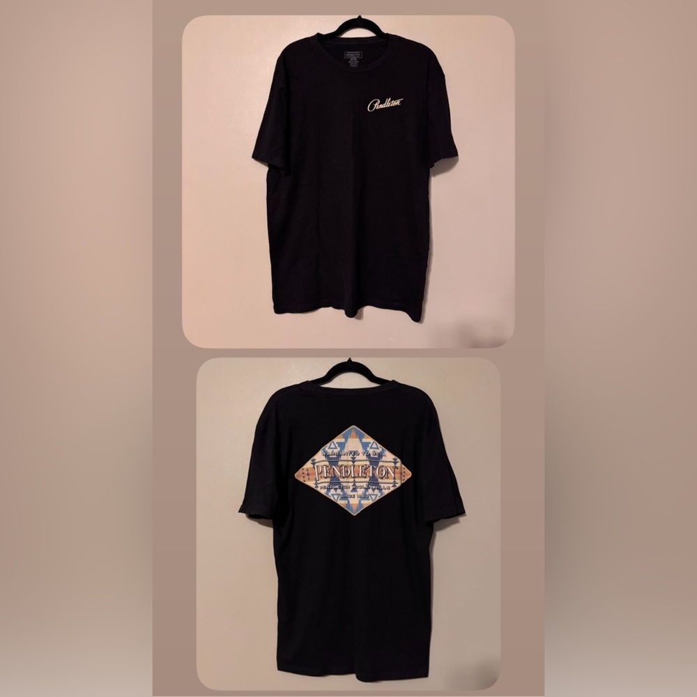 Pendleton Southwestern Graphic Logo Black Cotton Short Sleeve T-shirt Mens XL